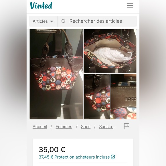 Soco shoulder bag stars, snowflakes ❄️ nylon /black leather! Blue stitching! - Picture 16 of 16